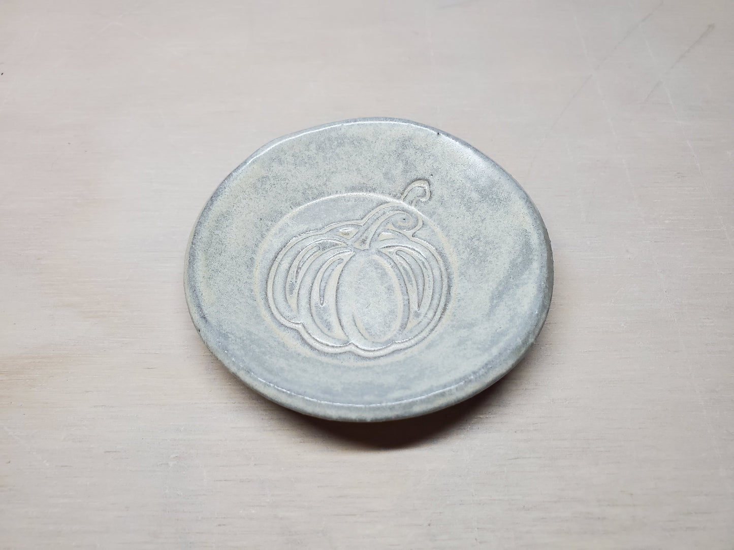 Trinket Dish - White Pumpkin