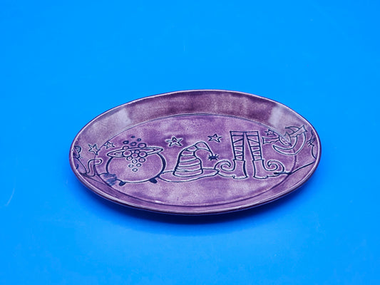 Purple Halloween Plates