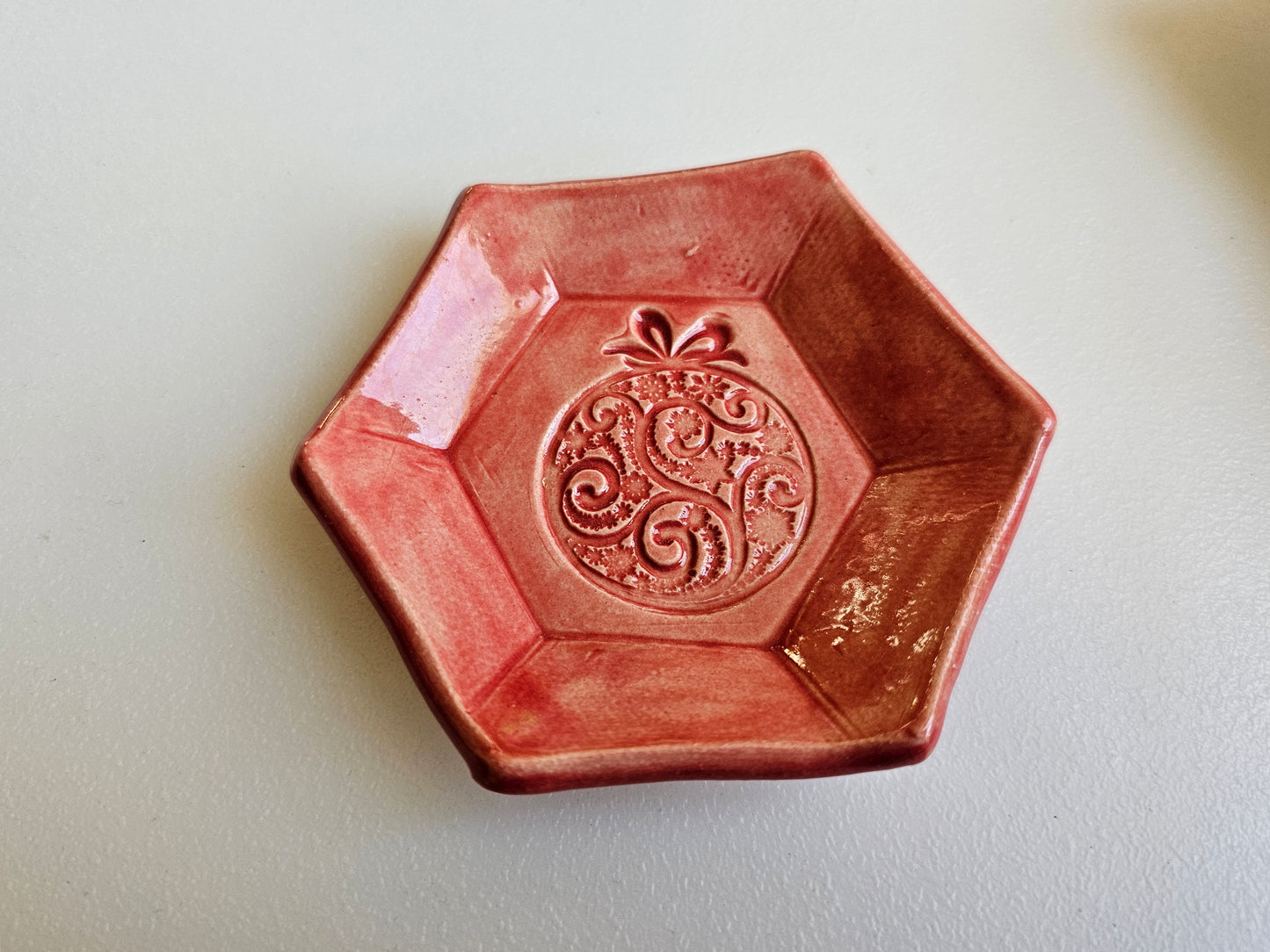 Holiday Hexagon Trinket Dish