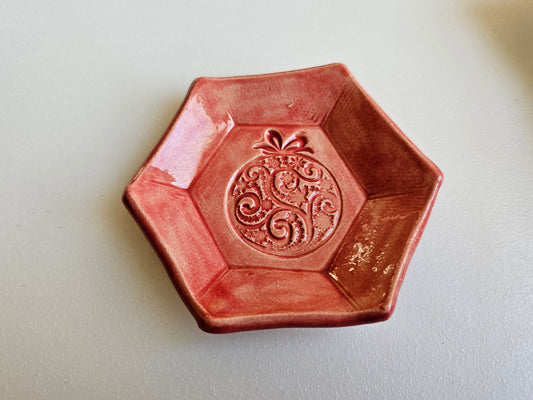 Holiday Hexagon Trinket Dish