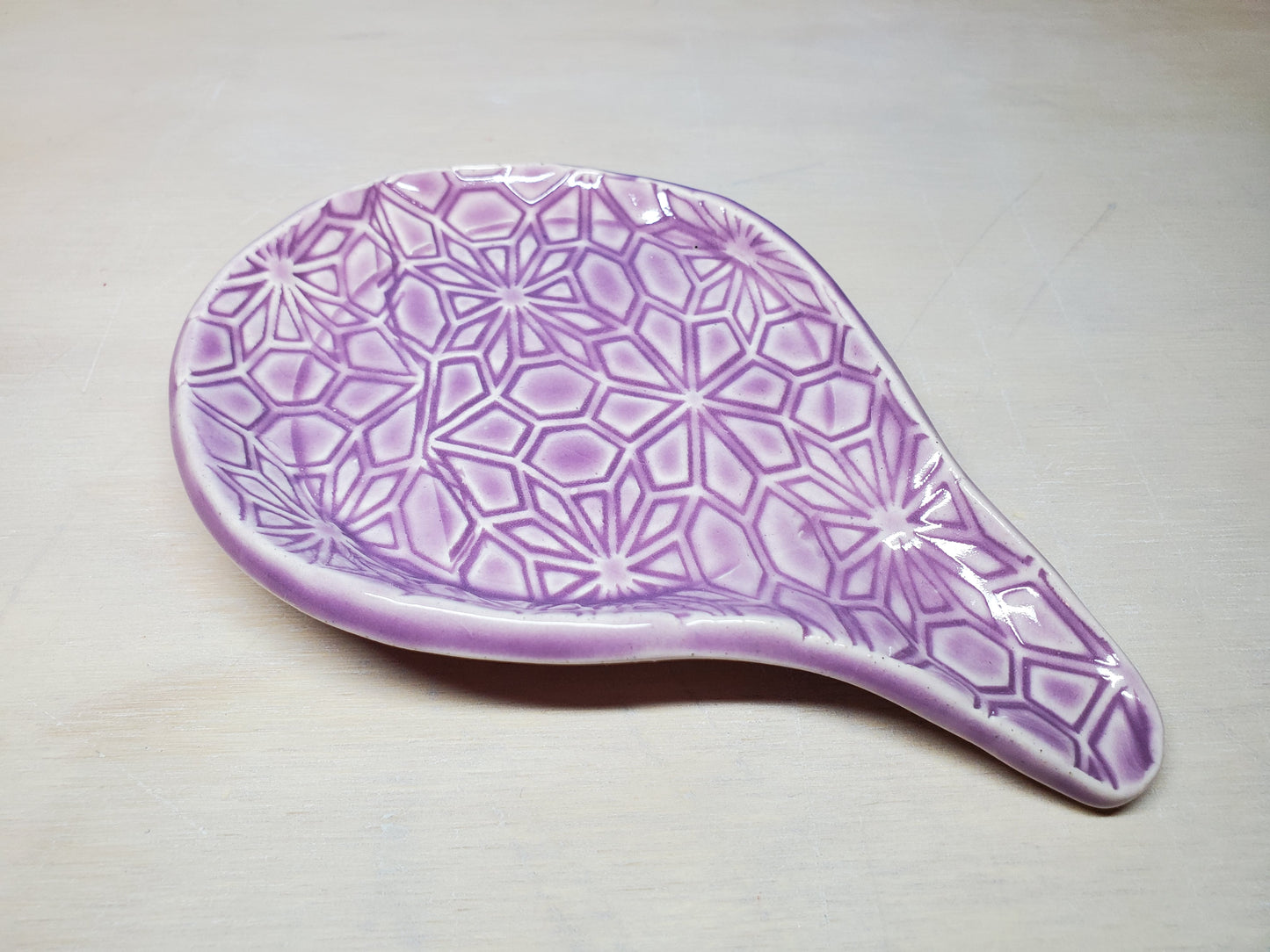 Geometric Orchid Spoon Rest