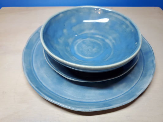 Blue Place Setting