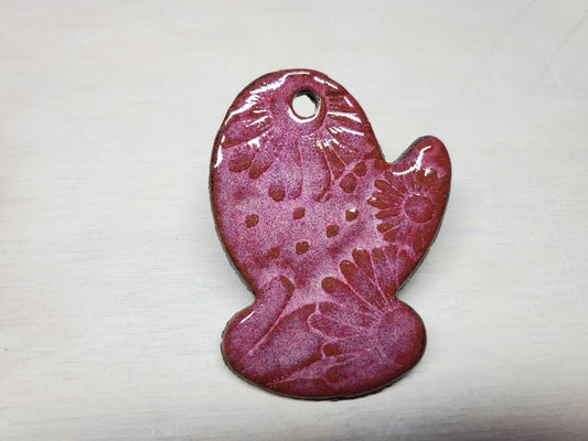 Sangria Red Mitten Ornament