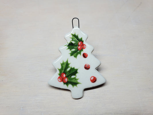 Christmas Tree Ornament - Holly with Berries
