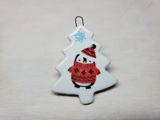 Christmas Tree Ornament - Penguin in Sweater